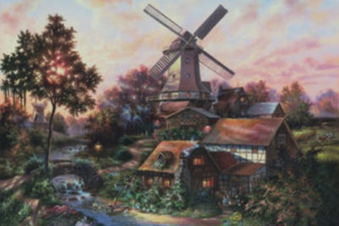 Framed Lights Of Home Print