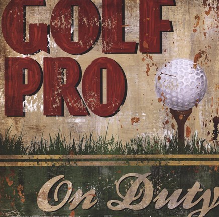 Framed Golf Pro Print