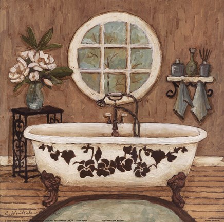 Framed Country Bath Inn I Print