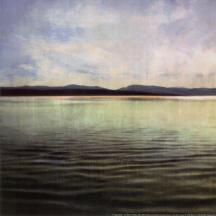 Framed Tranquil Waters I - mini Print