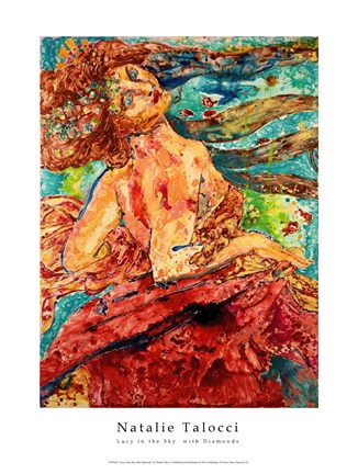 Framed Lucy in the Sky with Diamonds Print