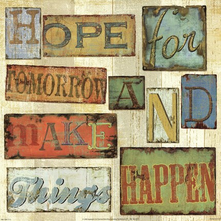 Framed Believe &amp; Hope II Print