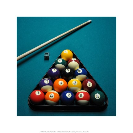 Framed Pool Table I Print