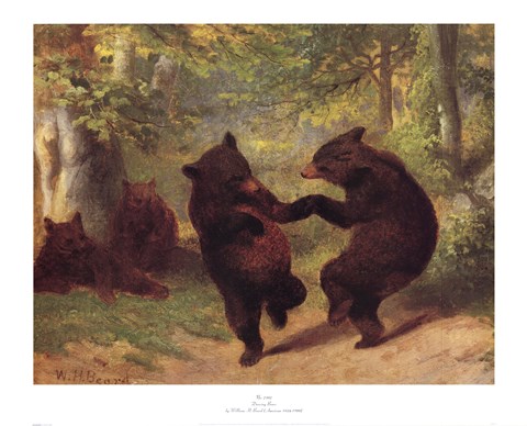 Framed Dancing Bears Print