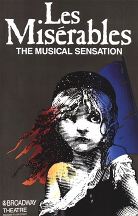 Framed Les Miserables (Broadway) - style A Print