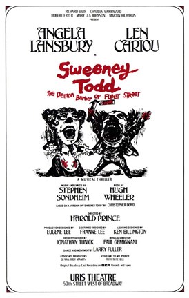 Framed Sweeney Todd (Broadway) Print