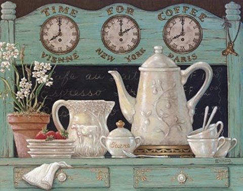 Framed Time For Coffee Print