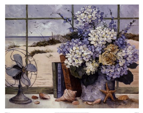 Framed Beach Cottage Print