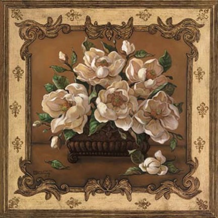Framed Classical Magnolia Print