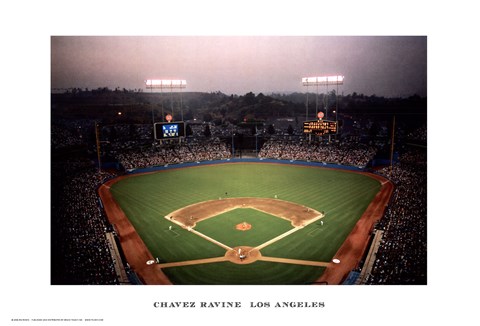 Framed Chavez Ravine, Los Angeles Print