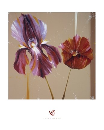 Framed Movement Flowers Print