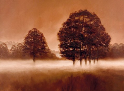 Framed Misty Meadow Print