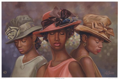 Framed Faith Hope and Love Print