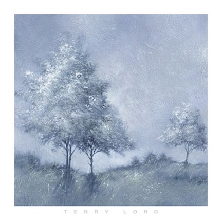 Framed White Trees II Print
