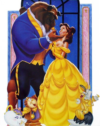 Framed Beauty and the Beast Print