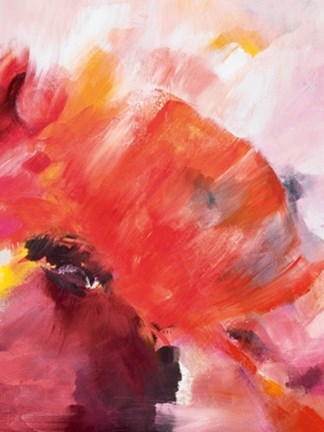 Framed Coquelicots I Print