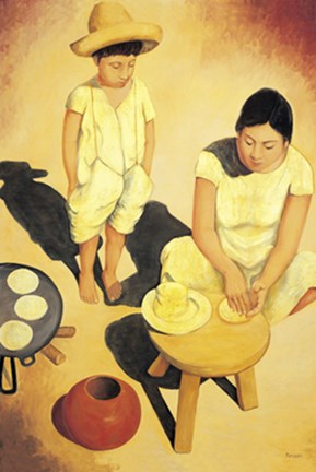 Framed Tortilla Woman Print