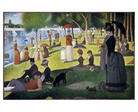 Framed Sunday Afternoon on the Island of La Grand Jatte Print