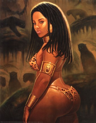 Framed Warrior Queen Print