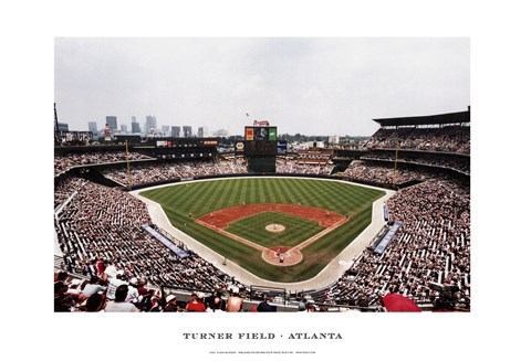 Framed Turner Field, Atlanta Print