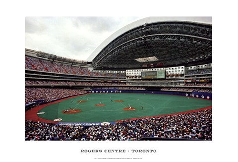 Framed Rogers Centre, Toronto Print