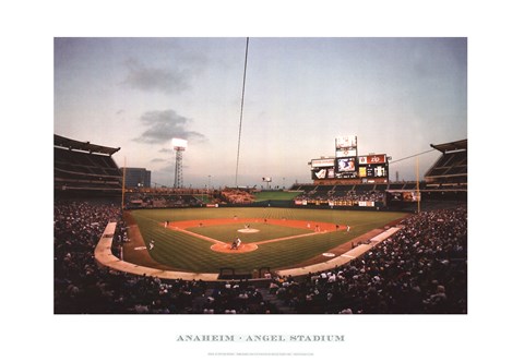 Framed Anaheim, Angel Stadium Print