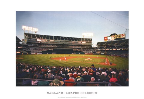 Framed Oakland, McAfee Coliseum Print