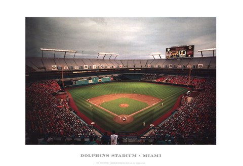 Framed Dolphins Stadium, Miami Print