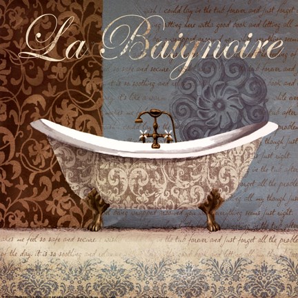 Framed La Baignoire Print