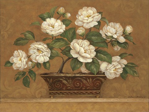 Framed Camellia Tapestry Print