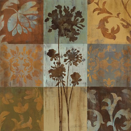 Framed Arts and Crafts Tiles I Print