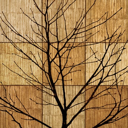 Framed Tree Silhouette II Print