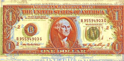 Framed Dollar Bill Print