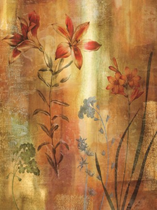 Framed Tulip Garden I Print