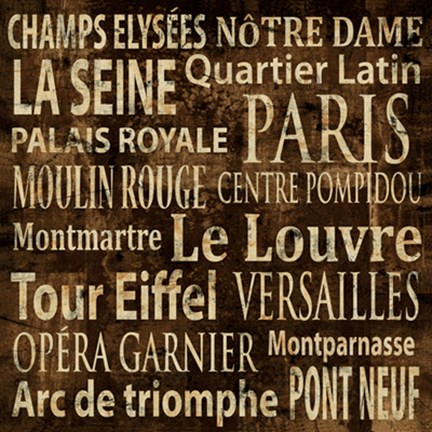 Framed Paris Print