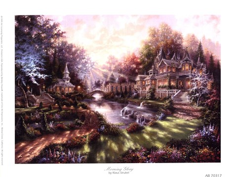 Framed Morning Glory Print