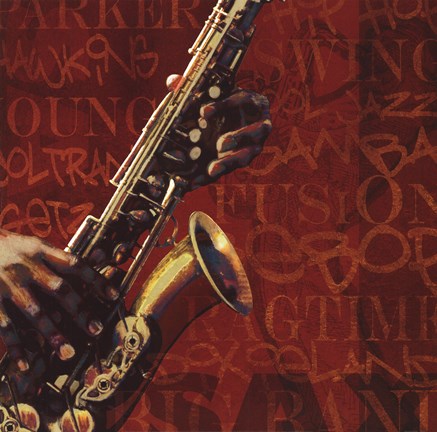 Framed Jazz I Print