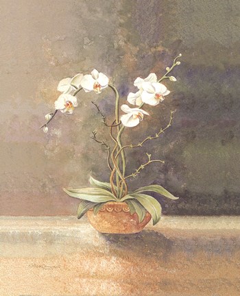 Framed Symphony In White I Print