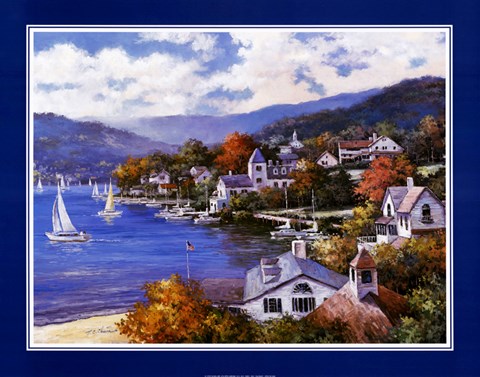 Framed Rhode Island Harbor Print