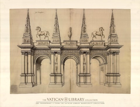 Framed Arch Triumphant II, (The Vatican Collection) Print