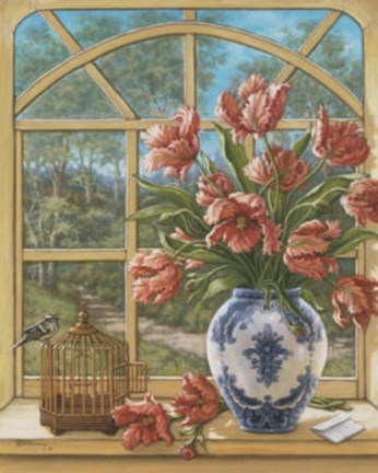 Framed Dragon Tulips Print