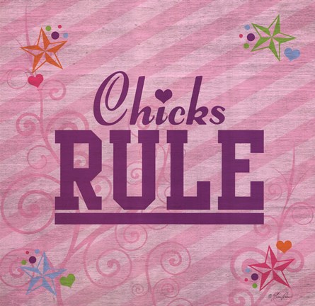 Framed Chicks Rule Print