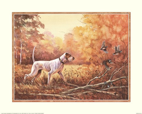 Framed Hunting Dog Print