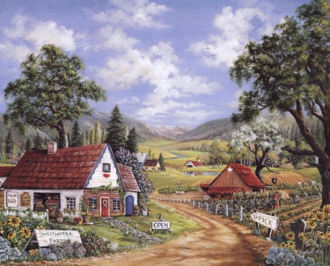 Framed Sweet Water Farm Print