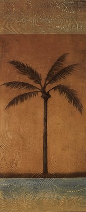 Framed Golden Palm I - mini Print