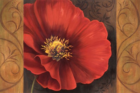 Framed Pavots Rouges I Print