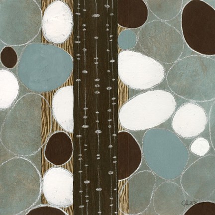 Framed Stones Throw I Print