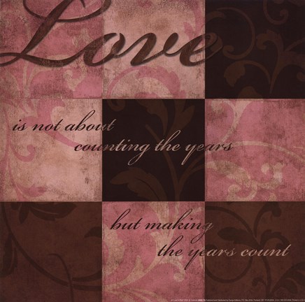 Framed Love in Pink Print