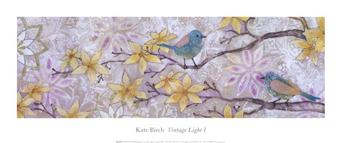 Framed VINTAGE LIGHT I Print