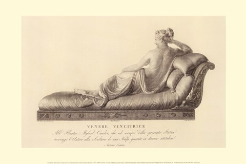 Framed Reclining Lady (verso), The Vatican Collection Print